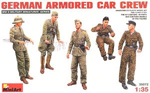 German Armored Car Crew (5pcs) (Plastic model)