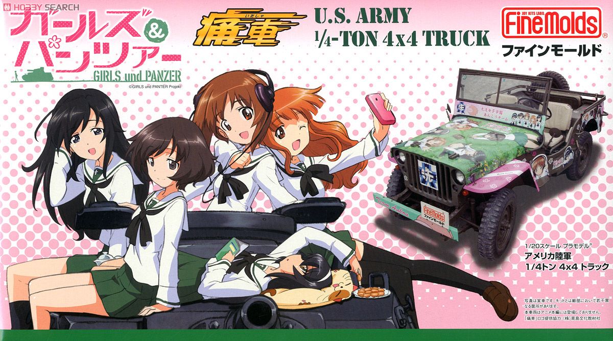 [Girls und Panzer] U.S. Army 1/4(t) 4x4 Truck (Plastic model) Package1
