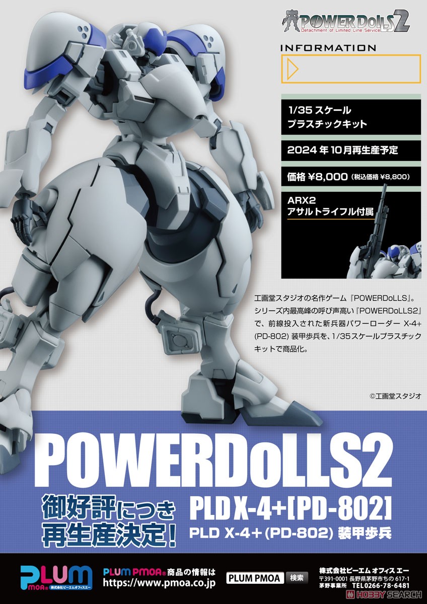 パワーローダー X-4+(PD-802) 装甲歩兵 (プラモデル) 商品画像8