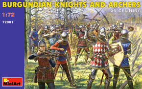 Burgundian knights and Archers - XV Century (Plastic model)