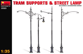 Tram Supports & Street Lamp (Plastic model)