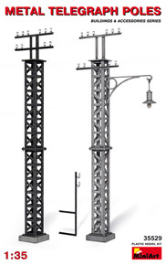 Metal Telegraph Poles (Plastic model)