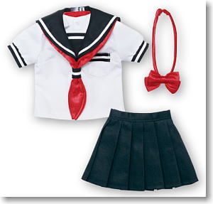 50cm Sailor Summer Uniform Set (White x Navy) (Fashion Doll)