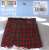 50cm Pleated Check Mini Skirt (Red Check) (Fashion Doll) Item picture2