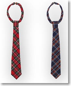 50cm Check Necktie A Set (Blue Check/Red Check) (Fashion Doll)