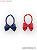 50cm Plain Ribbon Tie Set II (Navy/Red) (Fashion Doll) Item picture1