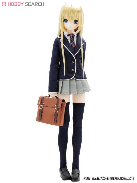 50cm Piping Blazer Uniform Set (Navy x Gray) (Fashion Doll) Other picture1