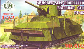 Armored Self-Propelled Railroad Car DT-45 (Plastic model)