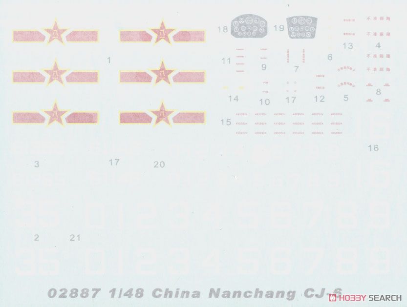 中国空軍 ナンチャン CJ-6 初等練習機 (プラモデル) 中身3