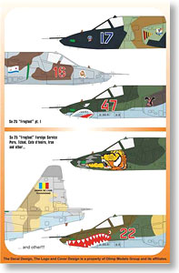 スホーイ Su-25 フロッグフット 地上攻撃機 デカール (デカール)