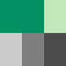 GM鉄道カラーセット エメラルドグリーン[青緑1号]セット (通勤電車用ほか) (6本入) (鉄道模型)