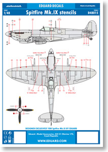 スピットファイア Mk.IX 機体警告表示 (ステンシル) (デカール)