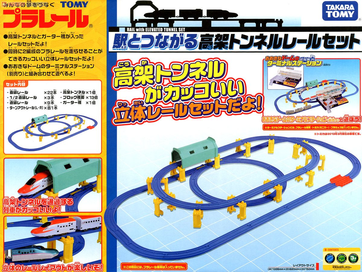 Rail with Elevated Tunnel Set (to Lead The Station) (Track Set) (Plarail) Item picture2