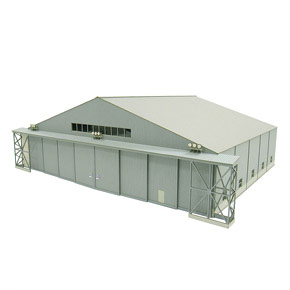 [Miniatuart] Aviation Scene Series : Aircraft Maintenance hangar (Unassembled Kit) (Model Train)