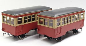 1/80(HO) Choshi Electric Railway Hafu1 + Hafu2 Passenger Car II Renewal Product (2-Car Set) (Unassembled Kit) (Model Train)
