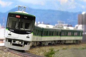 京阪 10000系 2次車 (新塗装) 4輛編成トータルセット (動力付き) (4両・塗装済みキット) (鉄道模型)