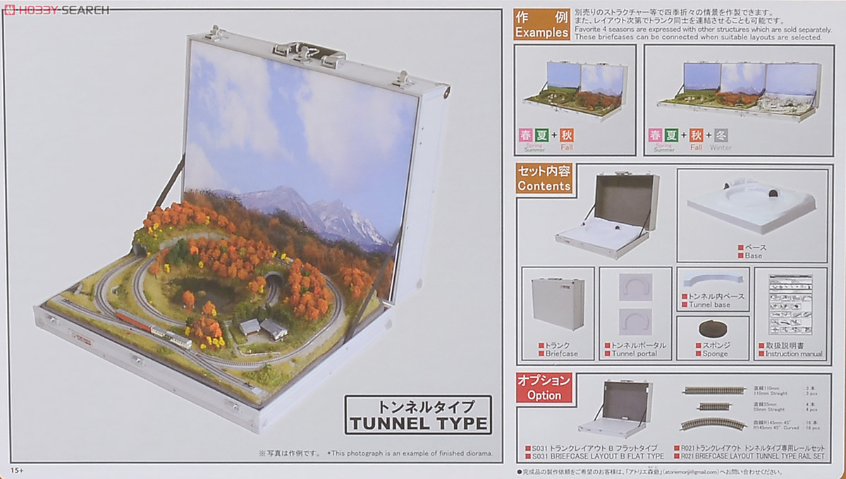 (Z) トランクレイアウト ミニマムサポートキット A ～トンネルタイプ～ (鉄道模型) 商品画像3