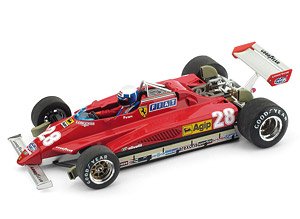 フェラーリ 126C2 1982年サンマリノGP 優勝 #28 DIDIER PIRONI ドライバーフィギュア付 (ミニカー)