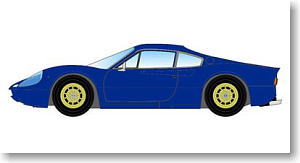 ディーノ 246 GT Eタイプ バンパー・レス ダークブルー (ミニカー)
