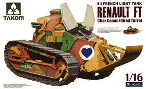 French Light Tank Renault FT Char Canon /Girod Turret (Plastic model)