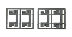 Under Floor Machinery Parts for Series 24 Type 25 Passenger car (Black) (for 4-Car) (Model Train)