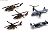 陸上自衛隊ヘリコプターセット (プラモデル) 商品画像1