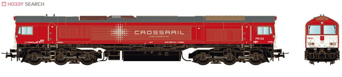 EMD Class66 Crossrail No.PB 03 (クロスレール) ★外国形モデル (鉄道模型) その他の画像1