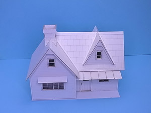 (Oナロー) 1/48 Oゲージナローストラクチャー 小さなペンション・別荘 未塗装ペーパーキット (組み立てキット) (鉄道模型)