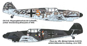 [1/48] メッサーシュミット Bf 109B2 (デカール)
