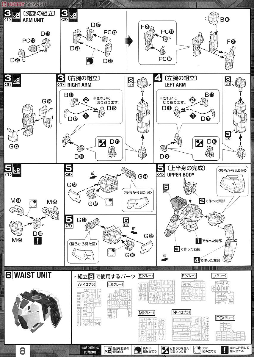 【抽選販売】 MBF-02+EW454F ストライクルージュ オオトリ装備 Ver.RM (MG) (ガンプラ) 設計図3