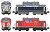 B Train Shorty Diesel Locomotive Type DD51 Renewaled Design A(Blue) + B(Red) (2-Car Set) (Model Train) Other picture1