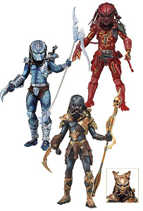 Predator 7inch Action Figure Series 10 : 3 pieces (Completed)