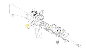 ワールドウェポンシリーズ M16A4 (プラモデル)