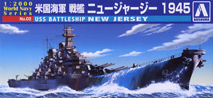 アメリカ海軍 戦艦 ニュージャージー1945 (プラモデル)