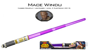 Star Wars - Hasbro Roleplay: Lightsaber / Level 2 Electronic (2013) - Mace Windu (Henshin Dress-up)