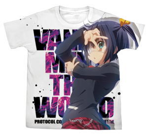 Chunibyo Demo Koi ga Shitai! Takanashi Rikka Full Graphic T-Shirt White M (Anime Toy)