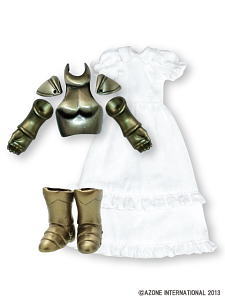 Steel Knight Solid Mail Set (Antique Gold) (Fashion Doll)