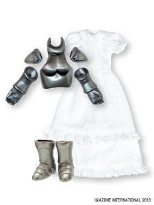 Steel Knight Solid Mail Set (Antique Silver) (Fashion Doll)