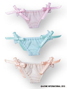 See-through Shorts B Set (Pink, Beige, Mint Green) (Fashion Doll)