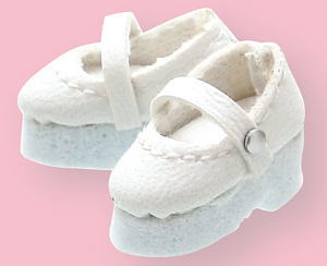 Strap Shoes (White) (Fashion Doll)