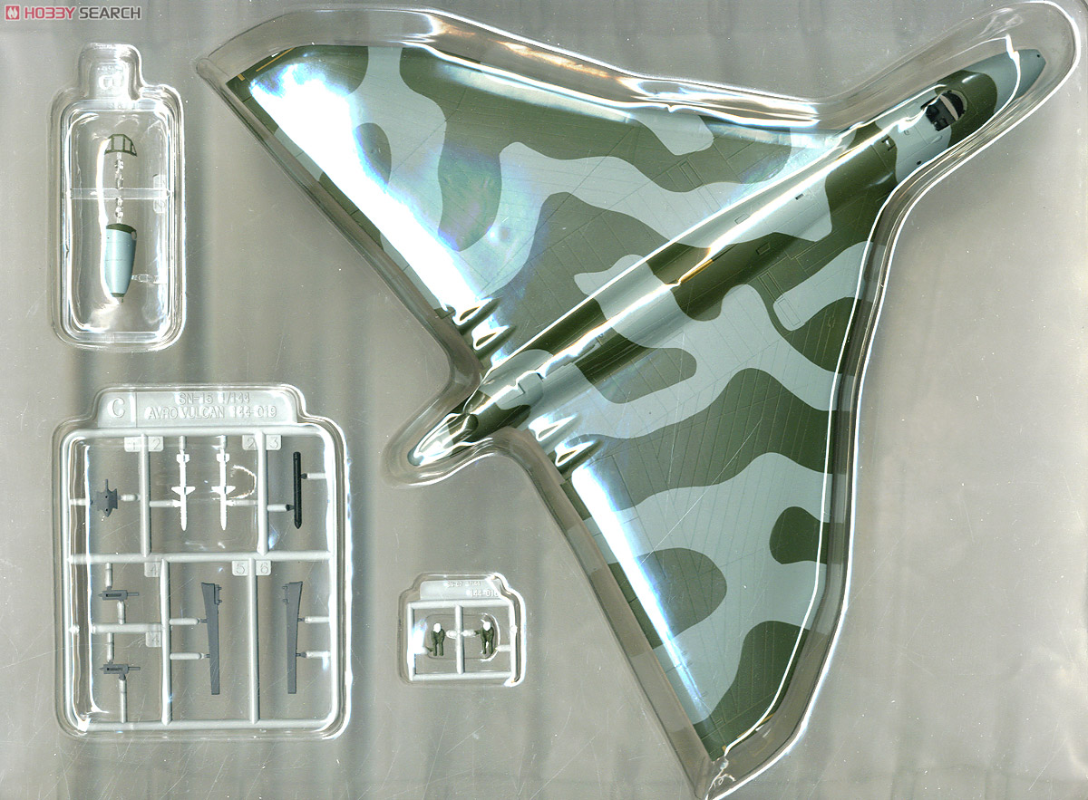 イギリス空軍 爆撃機 バルカンB.2 塗装済組立モデルキット (プラモデル) 中身1