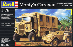 Monty`s Caravan Leyland Retriever & Scout Car (Plastic model)