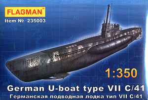 独・Uボート TypeVII 型 C/41・シュノーケル搭載 (プラモデル)