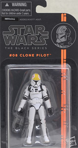 『スター・ウォーズ』 【ハズブロ アクションフィギュア】 3.75インチ 「ブラック」 #08 クローン・パイロット (完成品) パッケージ1