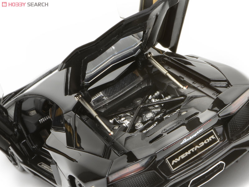 Lamborghini Aventador LP700-4 (ブラック) フル開閉 (ミニカー) 商品画像3