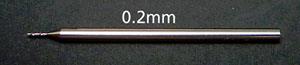 精密ドリル刃 0.2mm (軸径1.0mm) (工具)