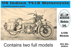 US Indian 741B Motorcycle (Plastic model)