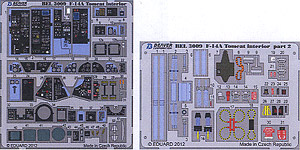 Color Photo-Etched Parts for F-14A (w/Adhesive) (Plastic model)