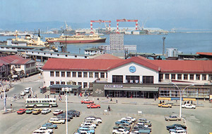 (N) 旧国鉄北海道建築シリーズ : 旧国鉄 函館駅 ペーパーキット (塗装済み完製品) (鉄道模型)