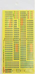 【 6825 】 東武 6050系 対応 行先表示ステッカー (2～4両分) (鉄道模型)